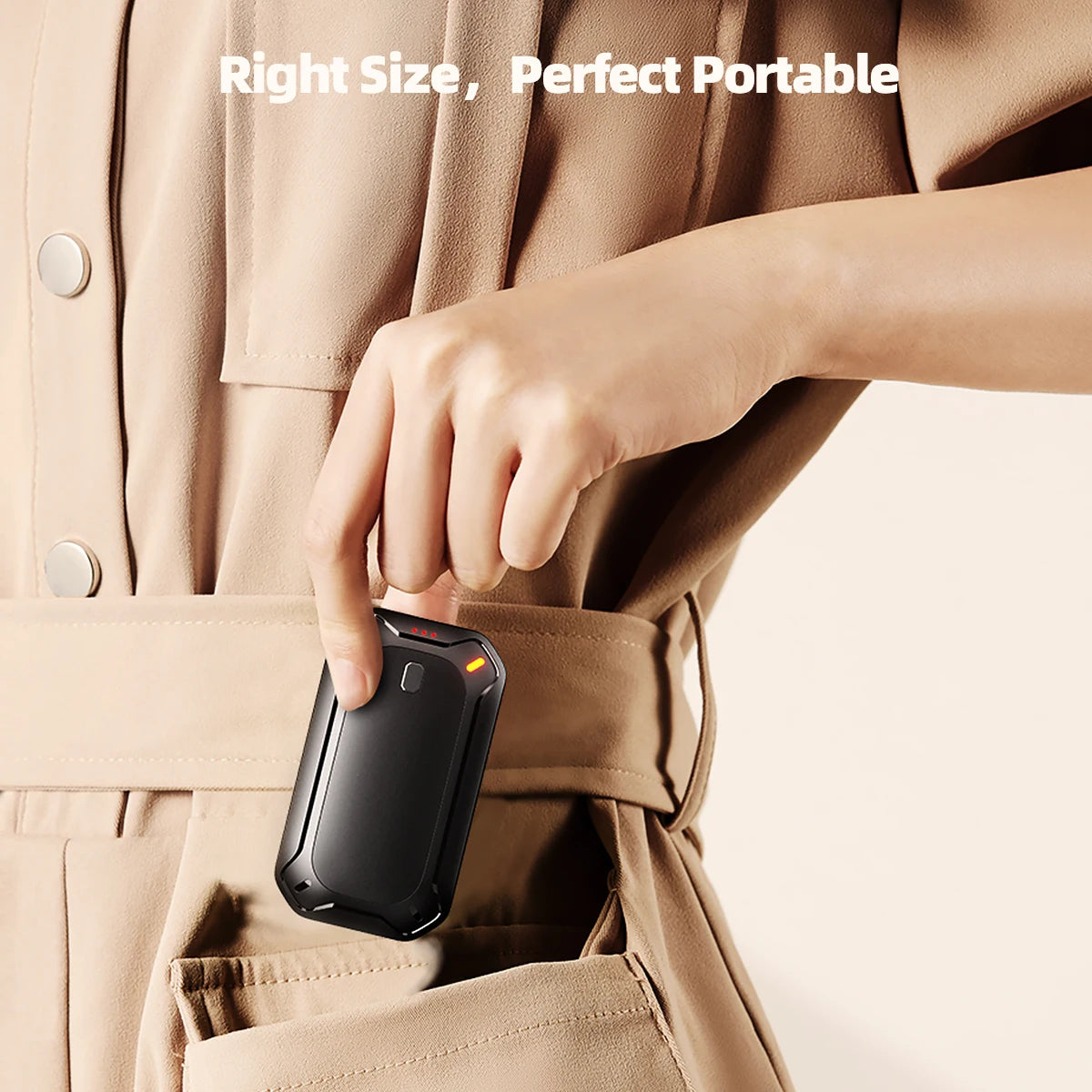 Rechargeable Dual-Sided Hand Warmers - 2 Pack Portable Electric Heater Gifts for Him & Her